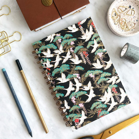 A5 Wirebound Notebook with Japanese Paper