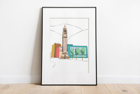 Albert Clock Belfast Art Print