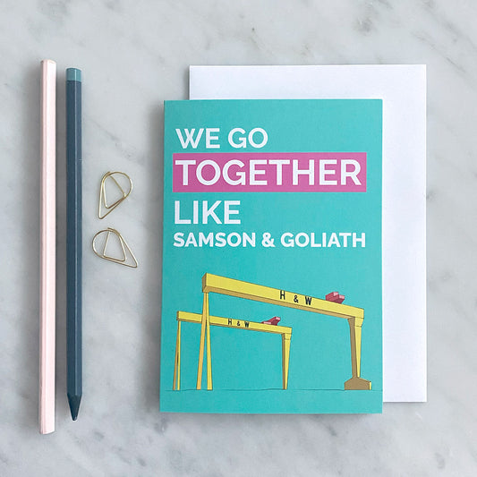 Belfast Valentine's Card - Samson & Goliath