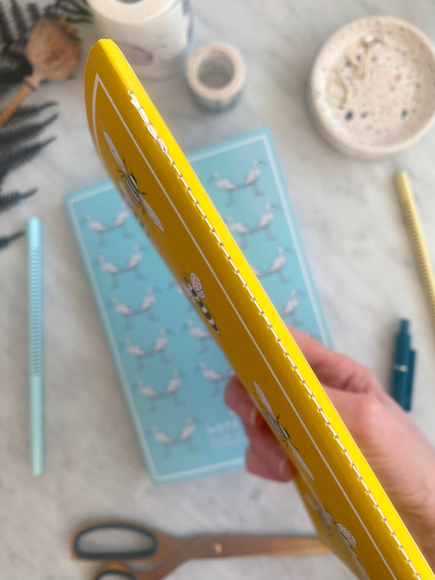 Bumblebee Lined A5 Notebook with Recycled Pages