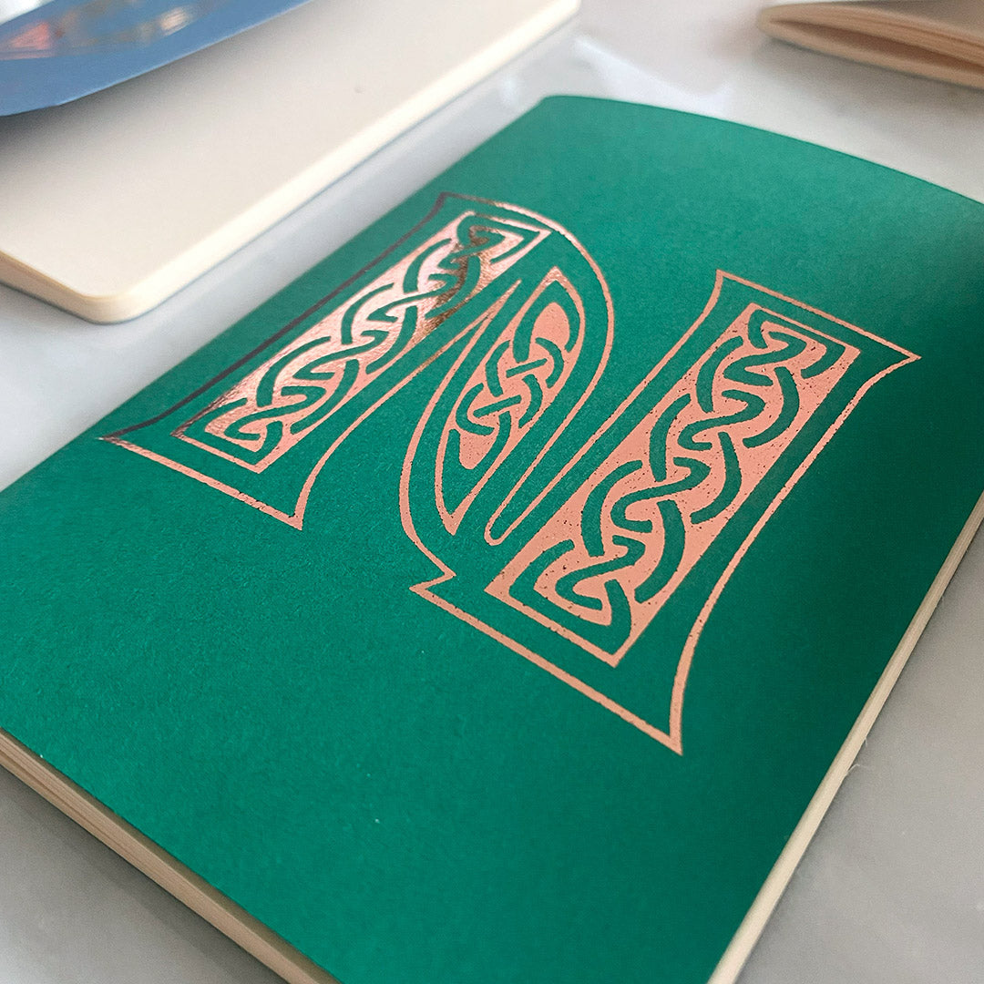 Celtic Initial on a Pocket Notebook