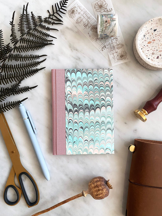 Hand Marbled Pocket Notebook