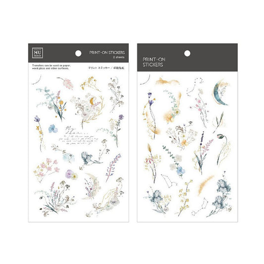 MU Print-On Stickers for Journaling - Meadow Flowers 196