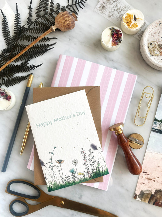 Plantable Mother's Day Card with Wildflower Seeds