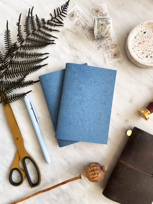 Recycled Denim Pocket Notebook - Pack of 2
