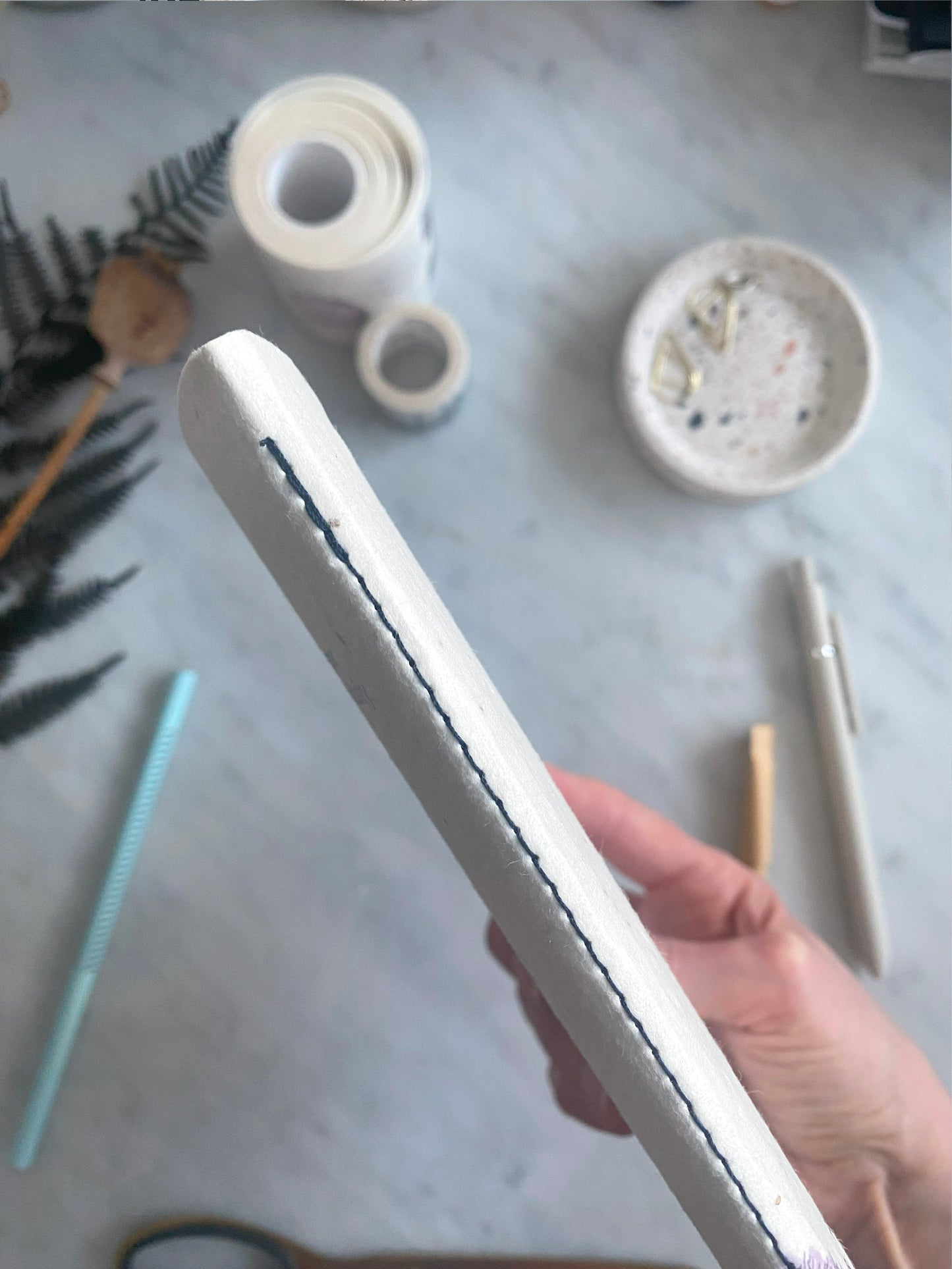 Plantable A5 Notebook with Lined Recycled Pages and Kraft Pen