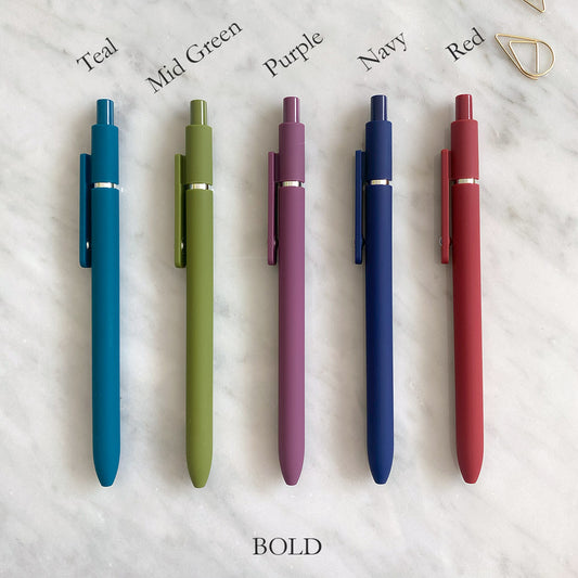 Soft Touch Gel Pen Bold Colours