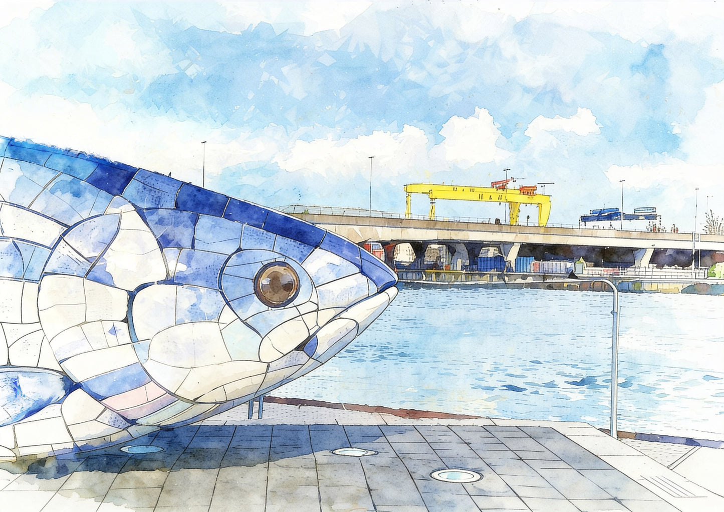 The Big Fish Belfast Art Print