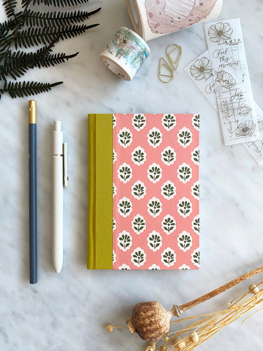 Vintage Floral Handmade Notebook