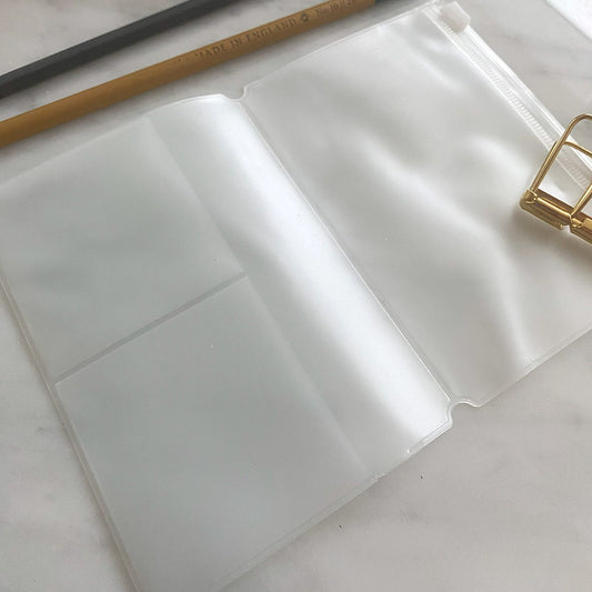 Zipper Pocket for Traveler's Notebook Passport Size