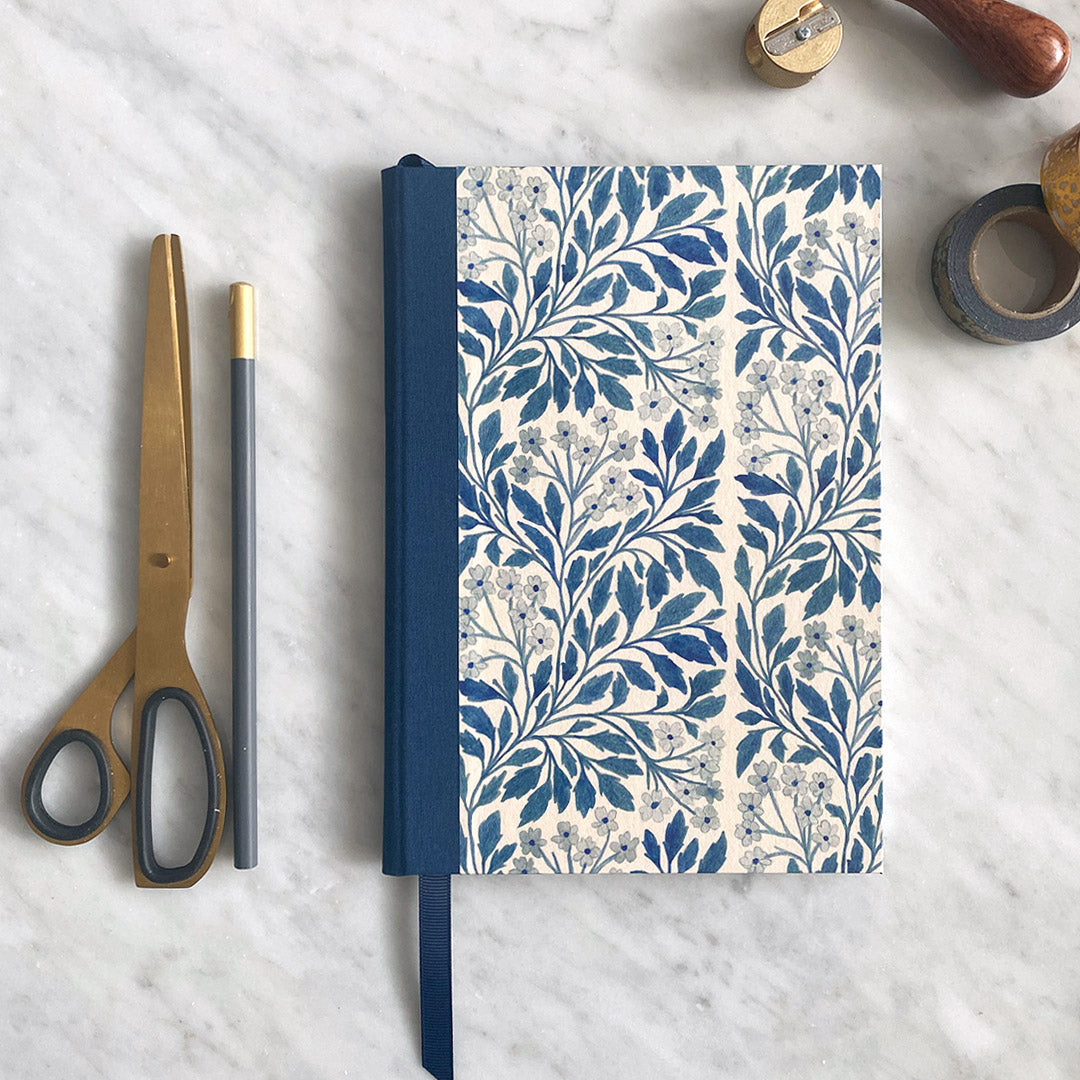 Handmade A5 Notebook with Vintage Floral Design