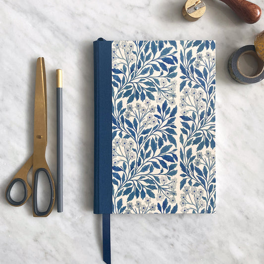 Handmade A5 Notebook with Vintage Floral Design