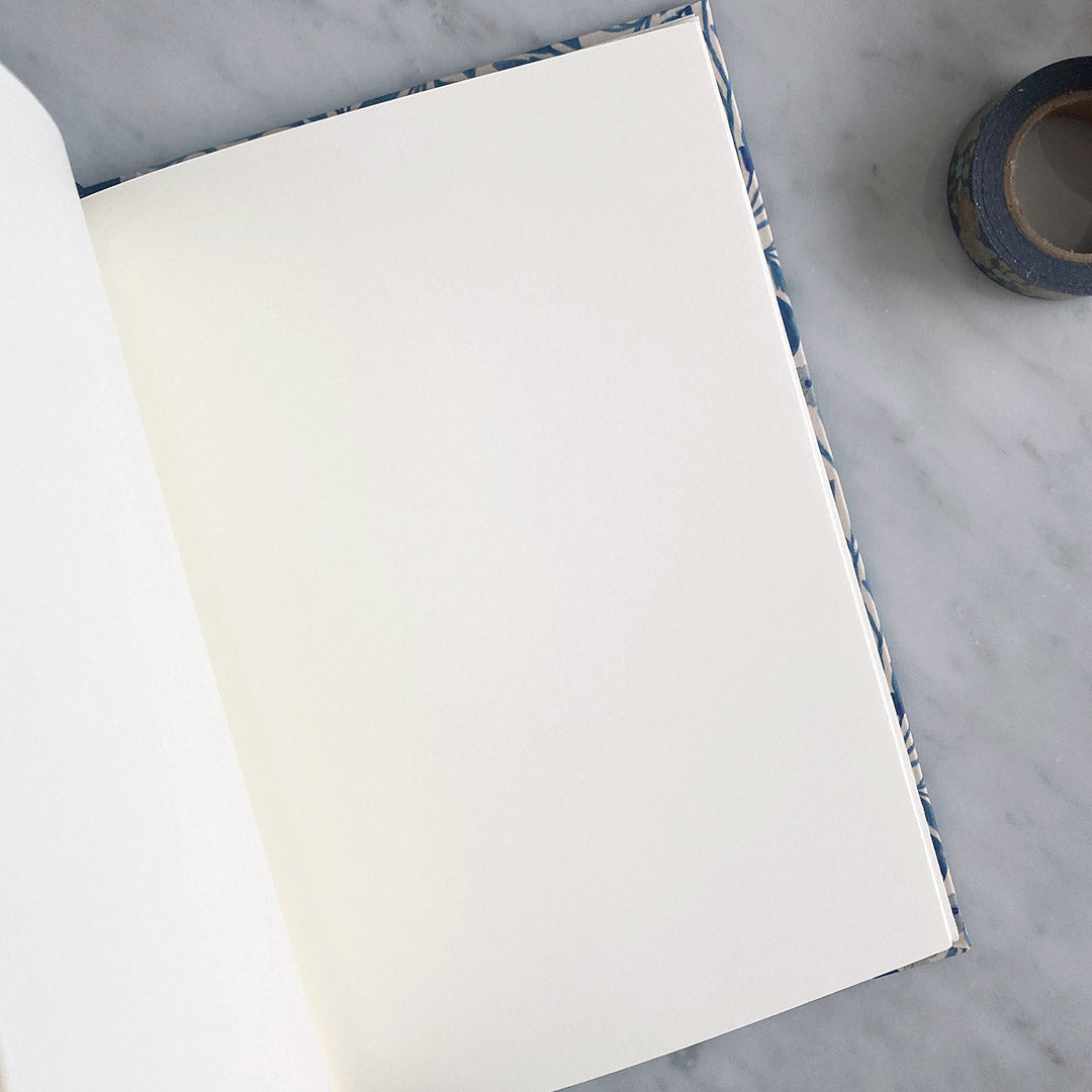 Handmade A5 Notebook with Vintage Floral Design