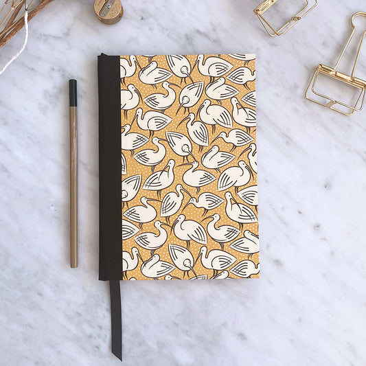 Handmade Ibis Bird A5 Notebook