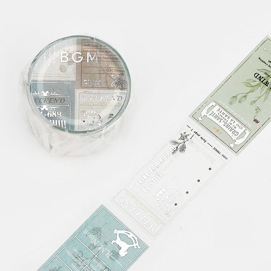 BGM Washi Tape - Botanical & Tickets