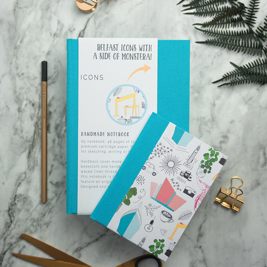 A6 Pocket Notebook with Belfast Icons