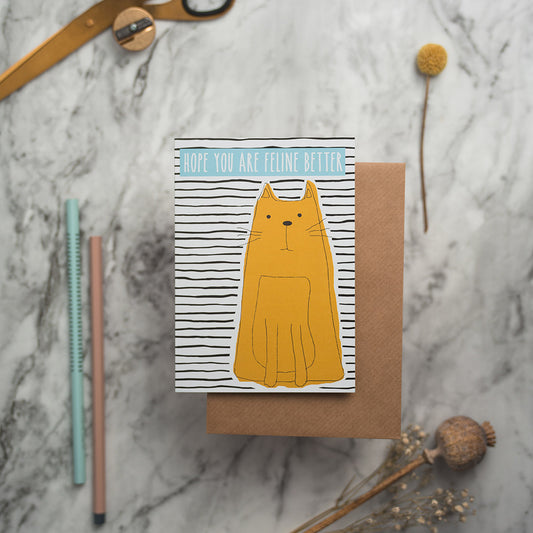 Cat Illustration Card