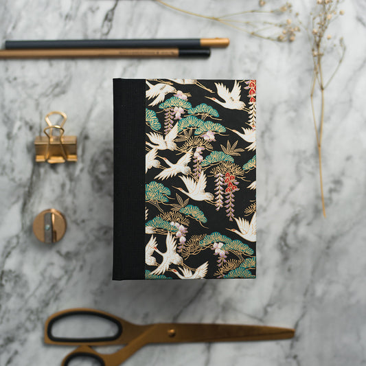 A6 Pocket Notebook with Crane Design