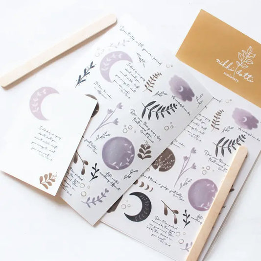Rub-On Stickers for Journaling - Wonderful New Day Nikki Dotti