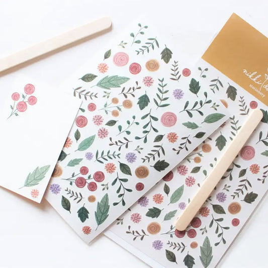 Rub-On Stickers for Journaling - Summer Flowers Nikki Dotti