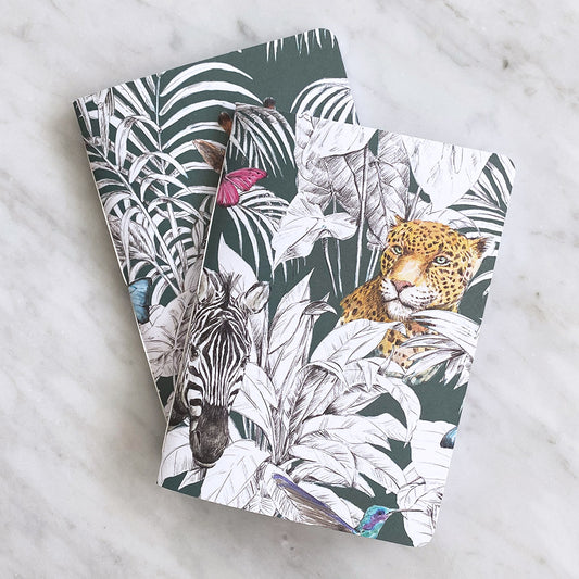 Tropical Animals Pocket Notebook - Pack of 2