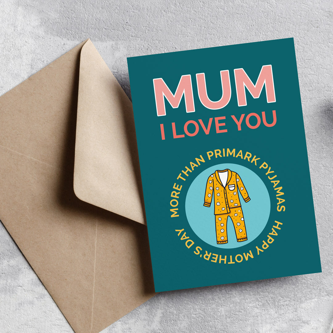 Belfast Mother's Day Card Primark Pyjamas