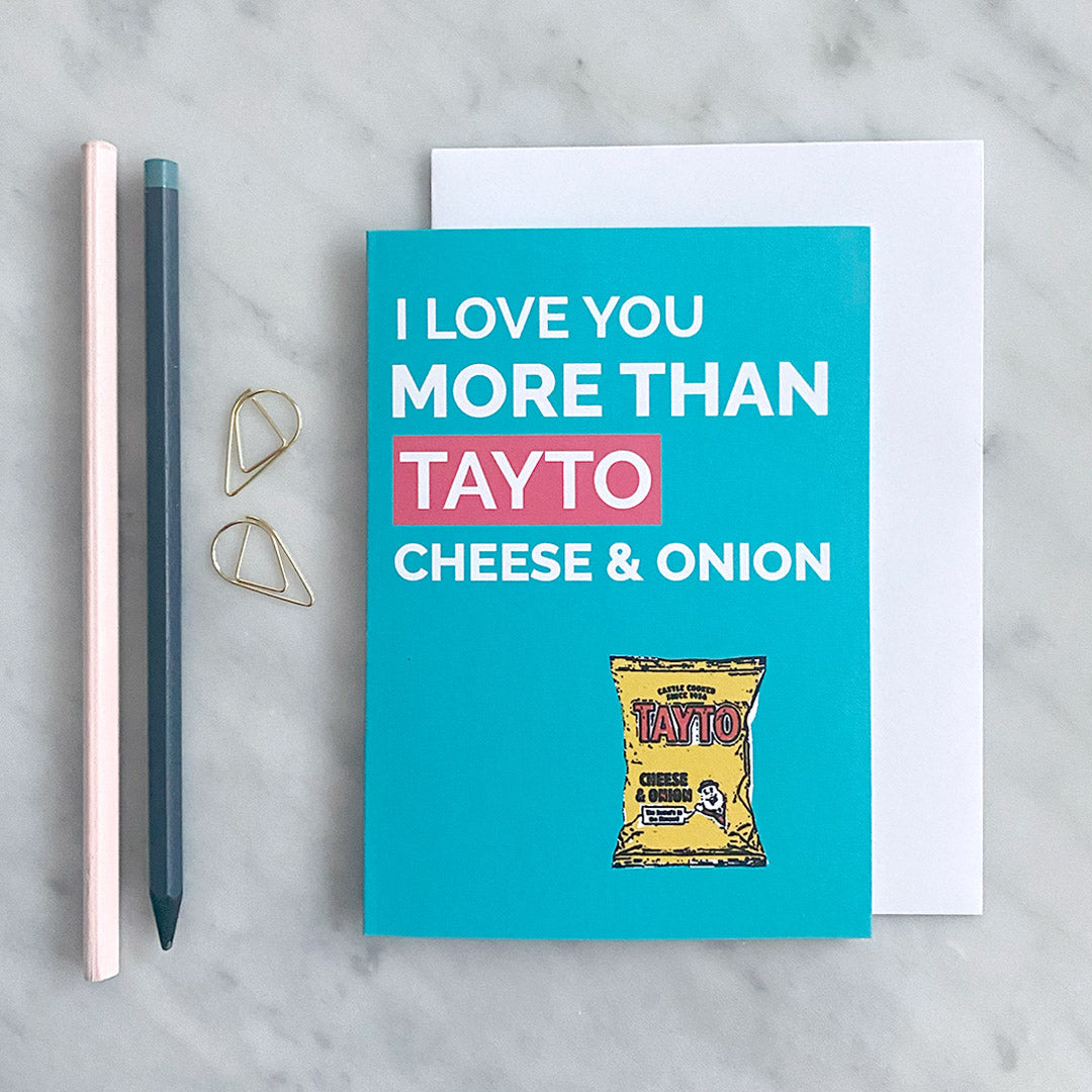 Belfast Valentine's Card - Tayto Cheese & Onion