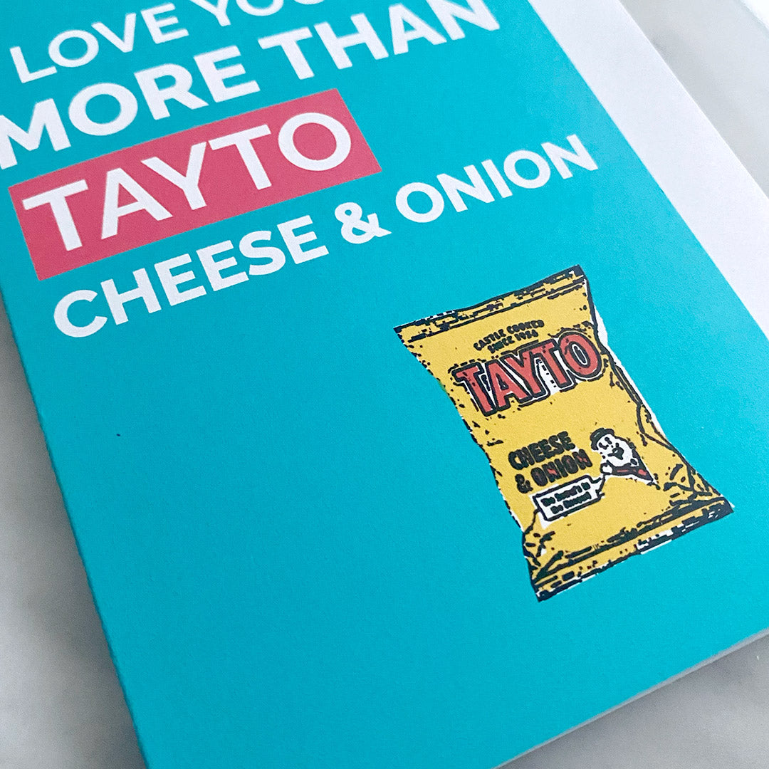 Belfast Valentine's Card - Tayto Cheese & Onion