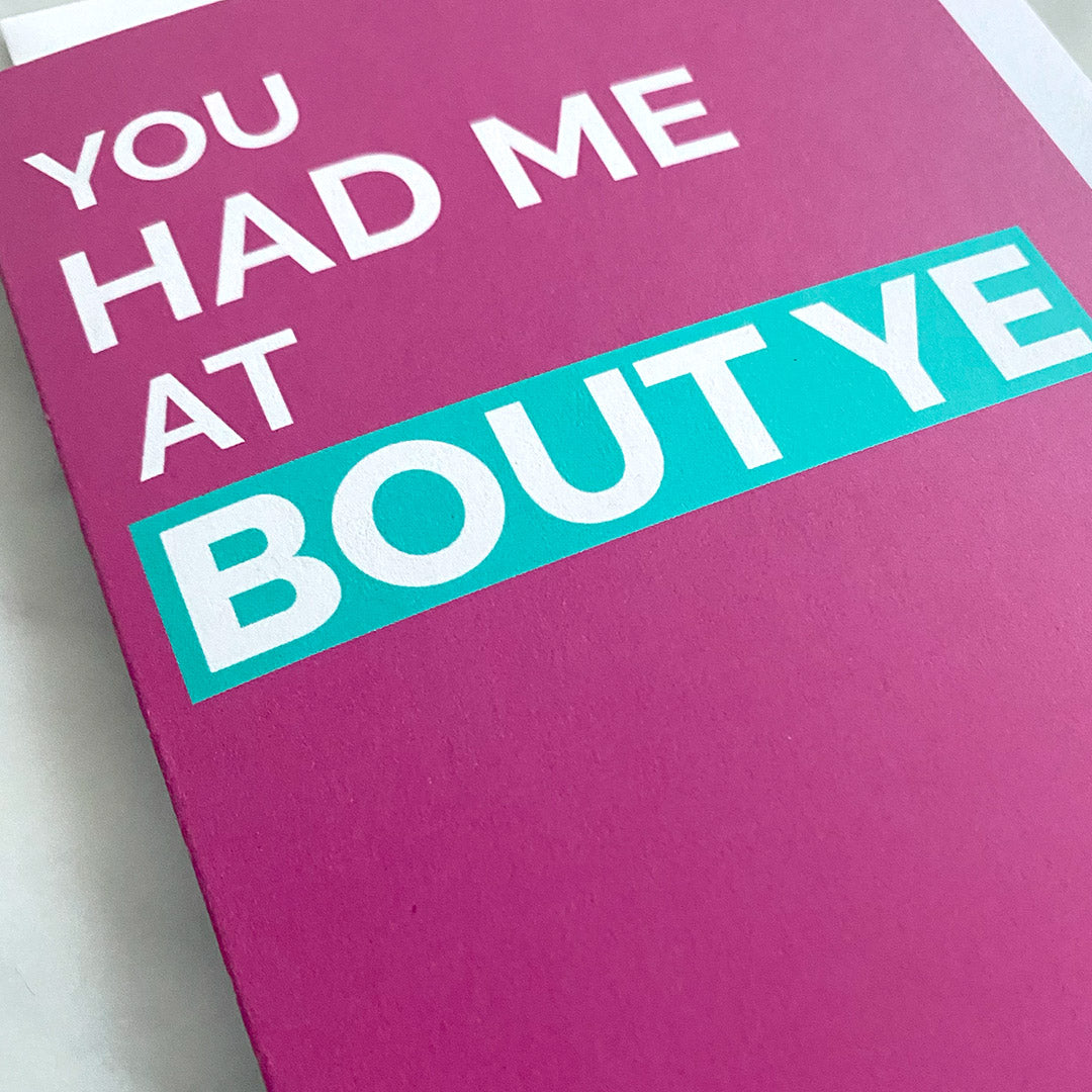 Belfast Valentine's Card - Bout Ye