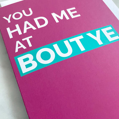Belfast Valentine's Card - Bout Ye