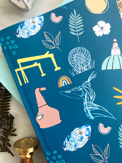 Belfast Landmarks Patterned A5 Notebook Designed in Belfast