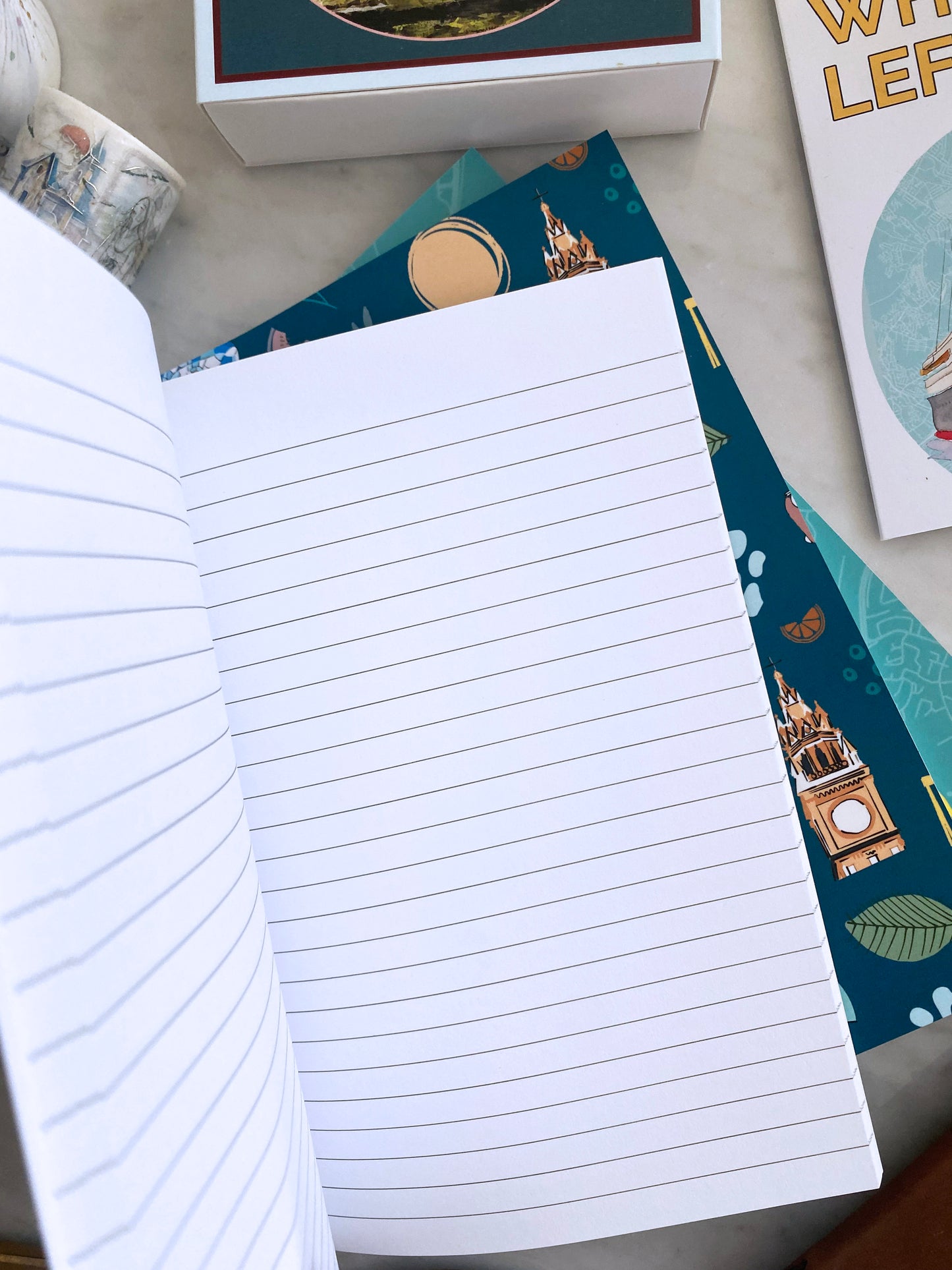 Belfast Landmarks Patterned A5 Notebook Designed in Belfast