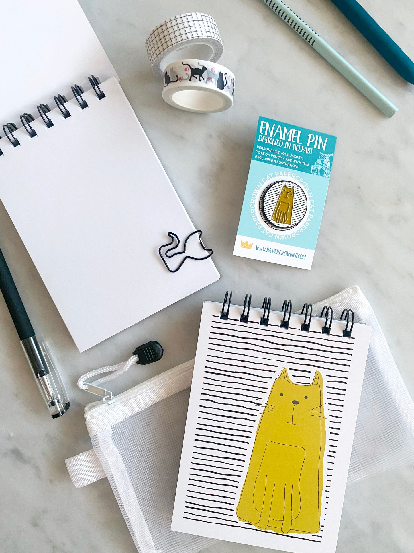 Cat Stationery Gift Set for Journaling