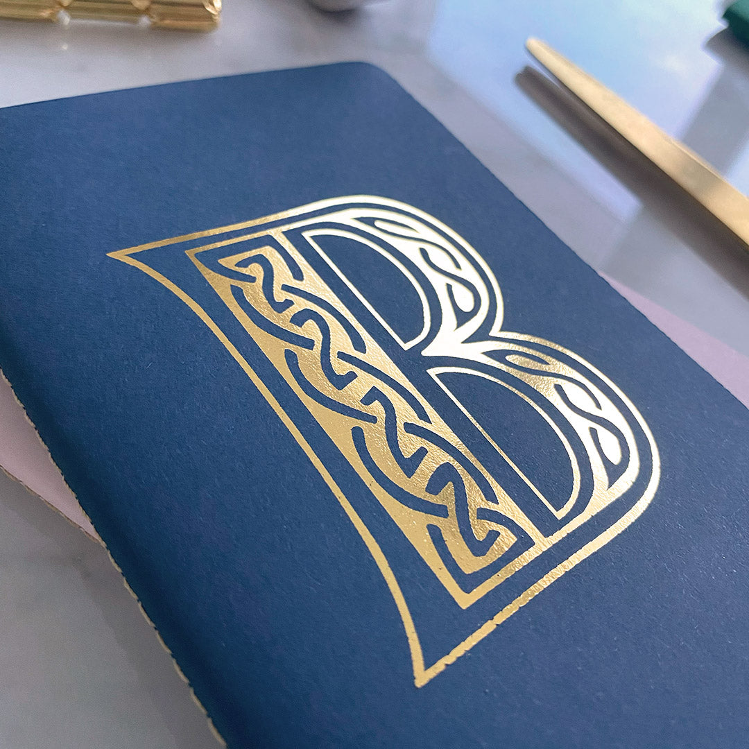 Celtic Initial on a Pocket Notebook