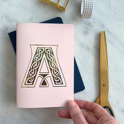 Celtic Initial on a Pocket Notebook