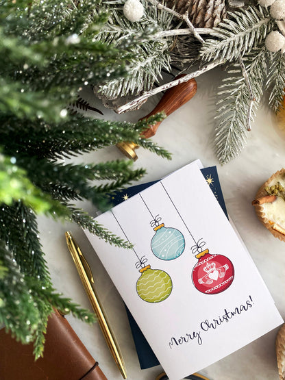 Claddagh Bauble Christmas Card from Belfast