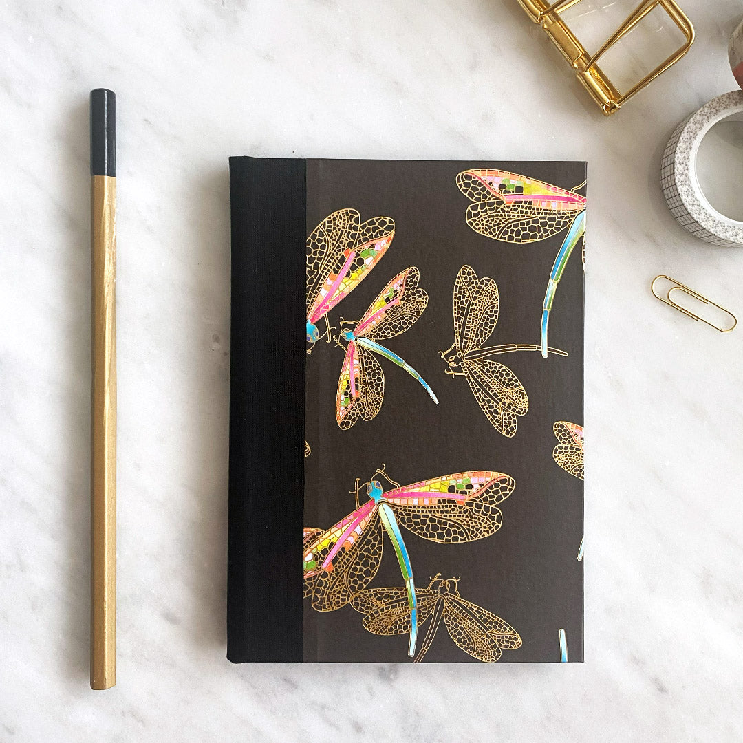A6 Pocket Notebook with Dragonfly Design