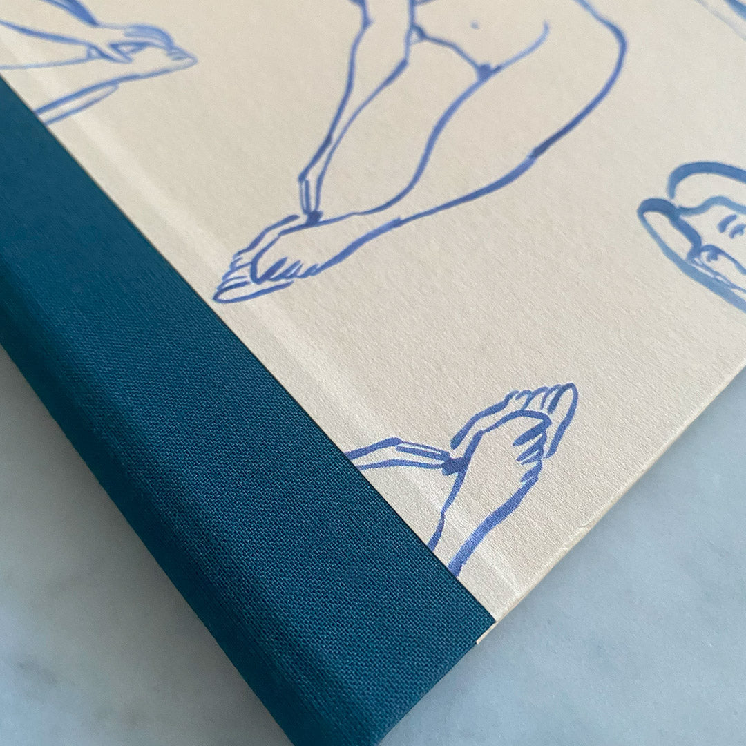 Handmade A5 Notebook with Painted Ladies