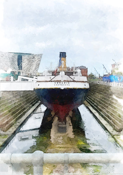 SS Nomadic Belfast Art Print