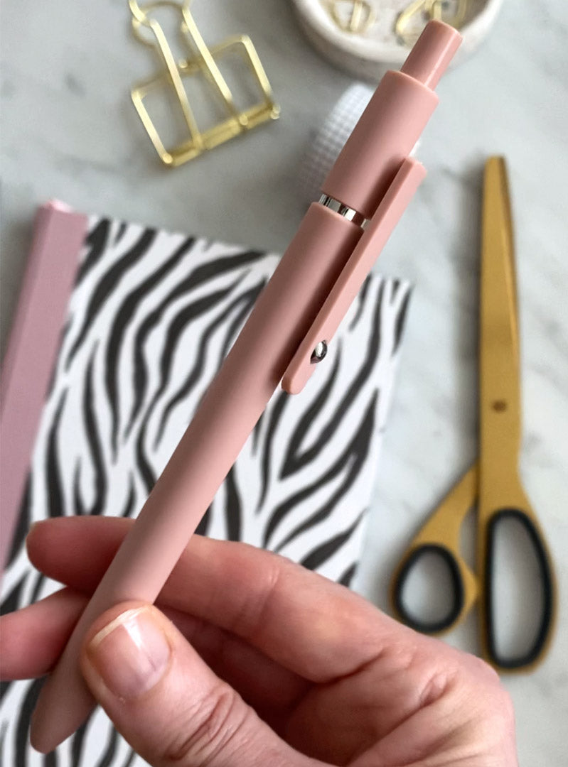Zebra Print & Pink Handmade A5 Notebook
