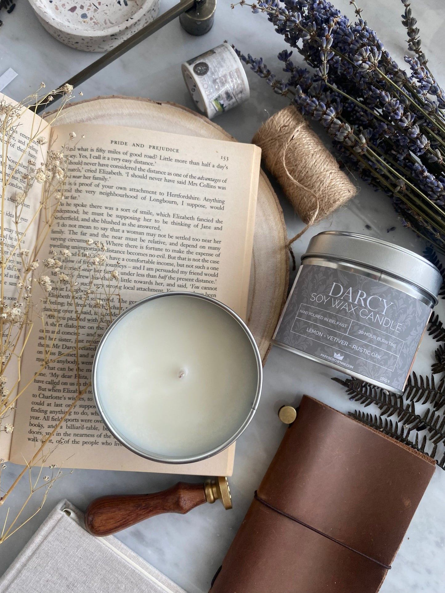Darcy Pride and Prejudice Soy Scented Candle from Belfast