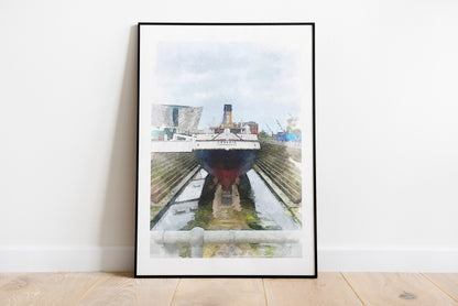 SS Nomadic Belfast Art Print