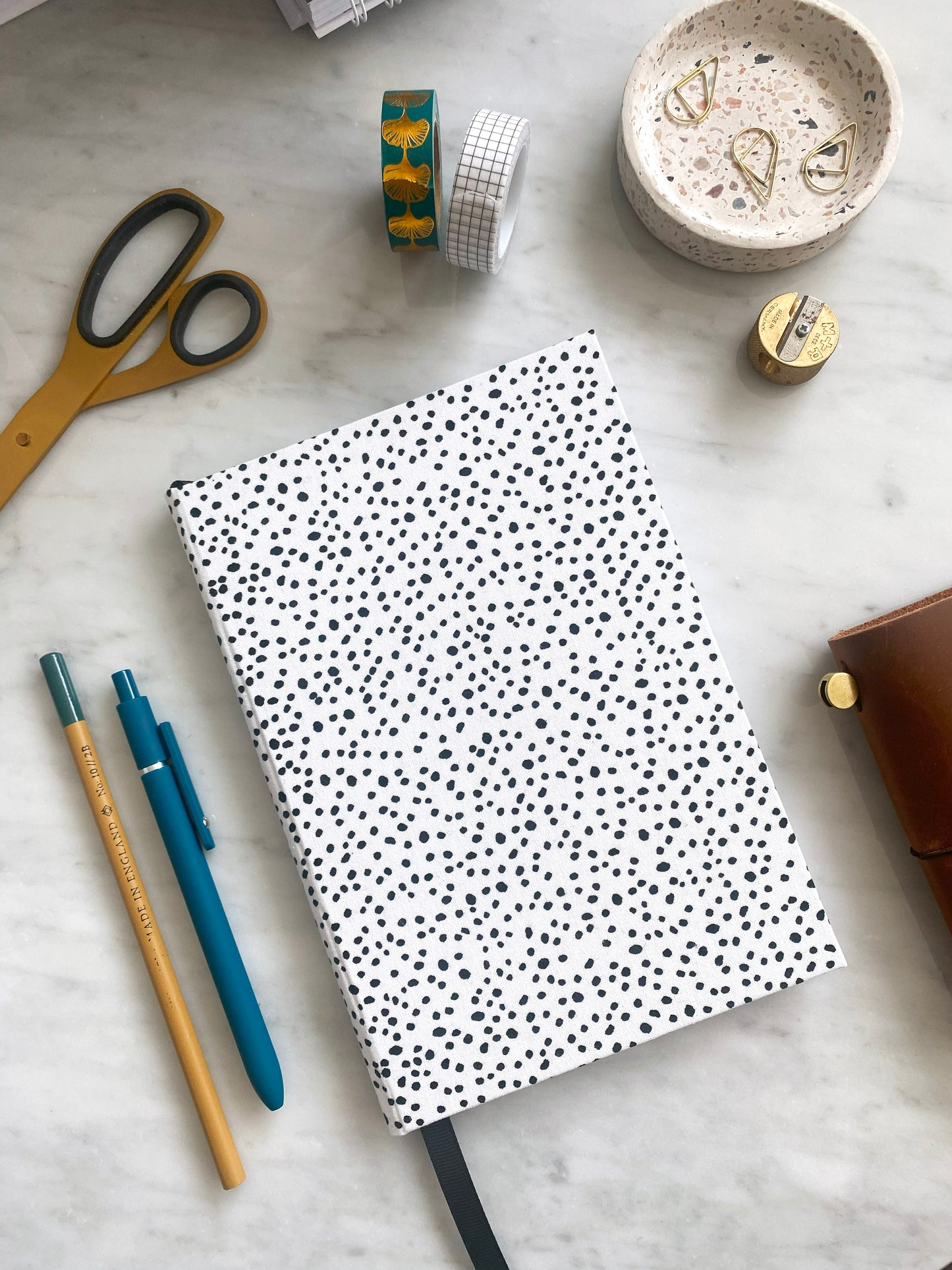 Handmade Spotty Patterned Notebook