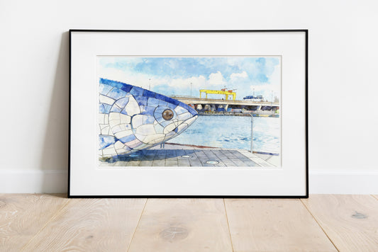 The Big Fish Belfast Art Print