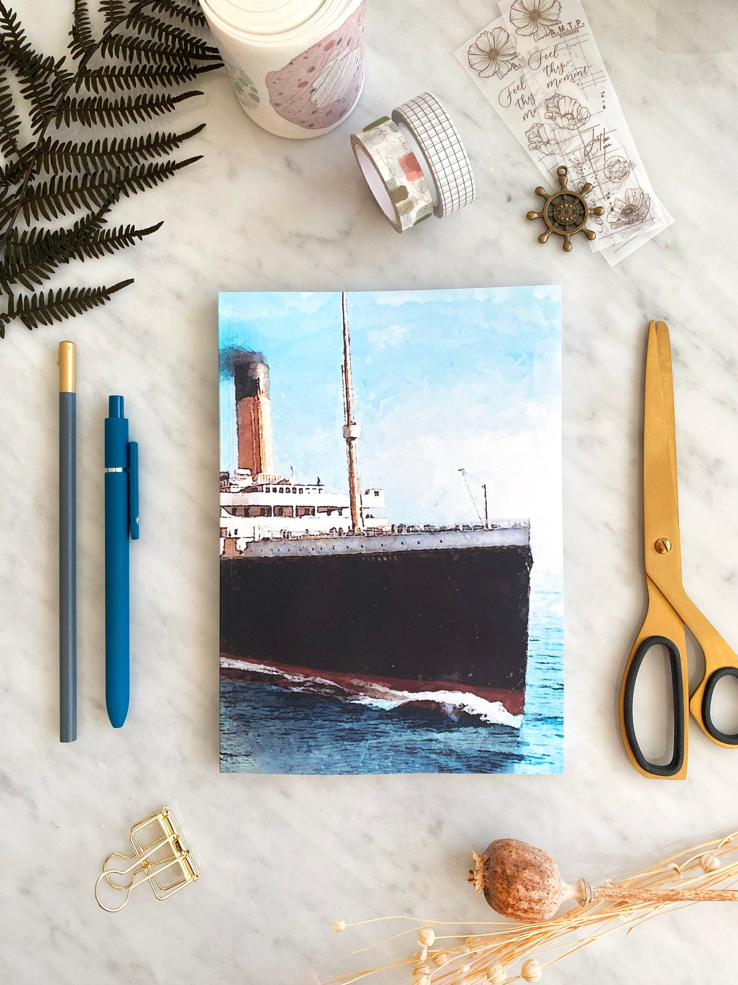 Titanic Illustrated A5 Notebook