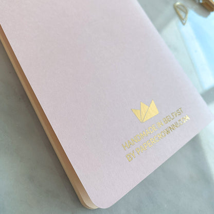 Titanic Belfast Pink and Gold Foiled Notebook - Titanica