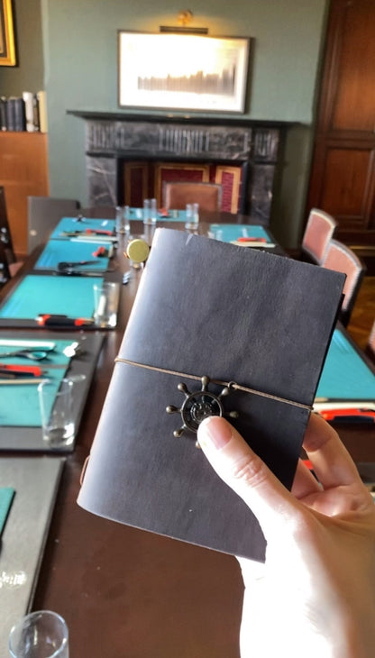 Titanic Leather Journal - Handmade in Thomas Andrews' Office | Titanic Hotel Belfast