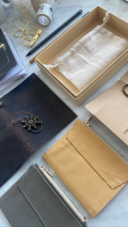 Titanic Leather Journal - Traveler's Notebook made in Belfast