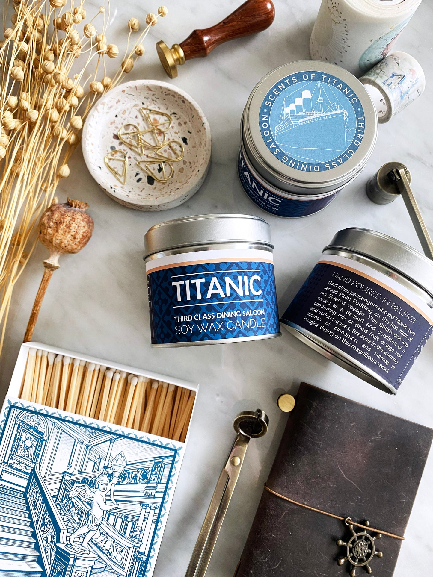 Titanic Third Class Dining Saloon Scented Candle from Belfast