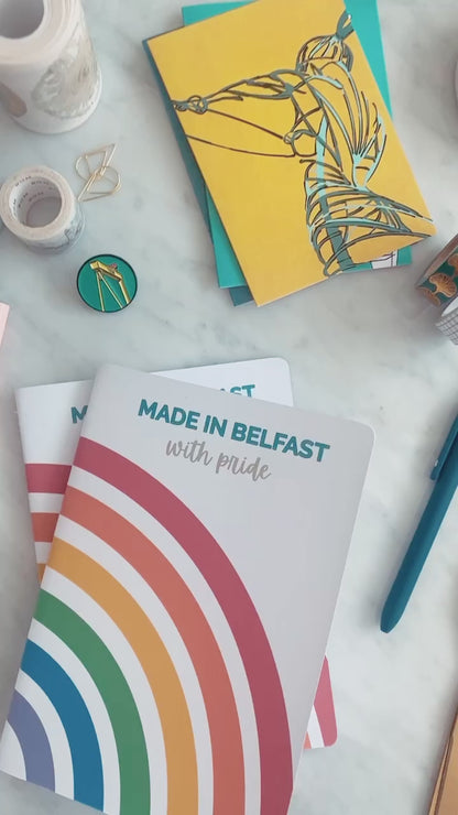 Belfast Pride Handmade Notebook